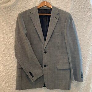 Andrew Fezza 2-Button Wool Plaid Blazer Size 42R Vented